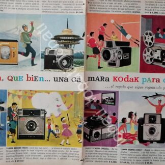 CARTEL ANTIGUO ORIGINAL DE AFICHES VINTAGE DE CAMARAS KODAK 1950s /558