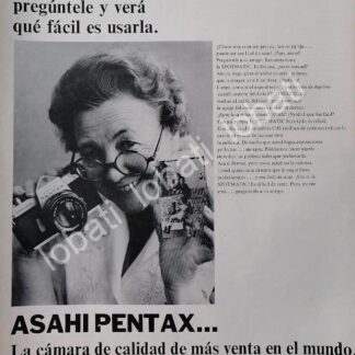 CARTEL ANTIGUO ORIGINAL DE CAMARAS ASAHI PENTAX SPOTMATIC 1969 /555