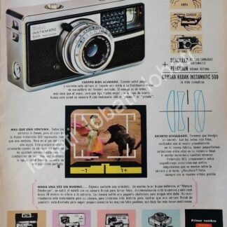 CARTEL ANTIGUO ORIGINAL DE CAMARAS KODAK INSTAMATIC 500 1964 /552