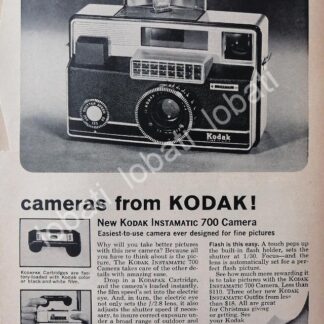 CARTEL ANTIGUO ORIGINAL DE CAMARAS KODAK INSTAMATIC 700 1970s /543