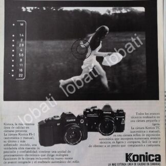 CARTEL ANTIGUO ORIGINAL DE CAMARAS FOTOGRAFICAS KONIKA FS-1 1980s /524