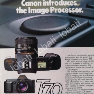 CARTEL ANTIGUO ORIGINAL DE CAMARAS FOTOGRAFICAS CANON T70 1980s /518