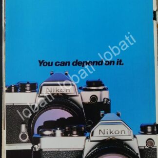 CARTEL ANTIGUO ORIGINAL DE CAMARAS FOTOGRAFICAS NIKON FM & FE- 1977 /501