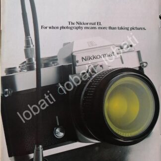 CARTEL ANTIGUO ORIGINAL DE CAMARAS FOTOGRAFICAS NIKON NIKKORMART EL 1977 /493