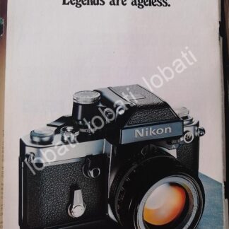 CARTEL ANTIGUO ORIGINAL DE CAMARAS FOTOGRAFICAS NIKON F2 1980s /491