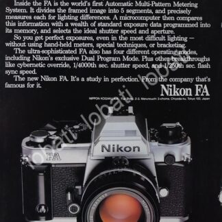 CARTEL ANTIGUO ORIGINAL DE CAMARAS NIKON F3 1970s /483