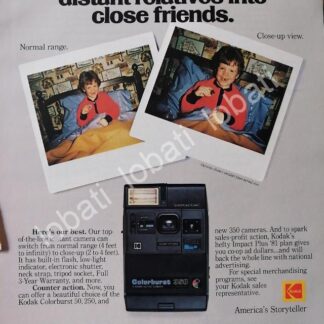 CARTEL ANTIGUO ORIGINAL DE CAMARAS FOTOGRAFICAS KODAK COLORBURST 350 1981 /477