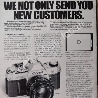 CARTEL ANTIGUO ORIGINAL DE CAMARAS FOTOGRAFICAS CANON AE1 1981 /474