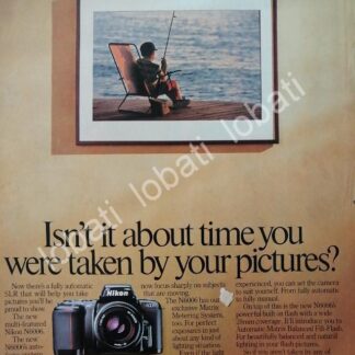 CARTEL ANTIGUO ORIGINAL DE CAMARAS FOTOGRAFICAS NIKON N6006 1980s /473