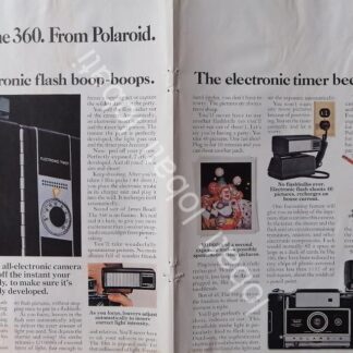 CARTEL ANTIGUO ORIGINAL DE CAMARAS FOTOGRAFICAS POLAROID 360 1970s /472
