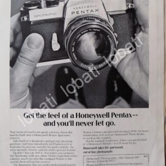 CARTEL ANTIGUO ORIGINAL DE CAMARAS FOTOGRAFICAS PENTAX SPOTMATIC /471