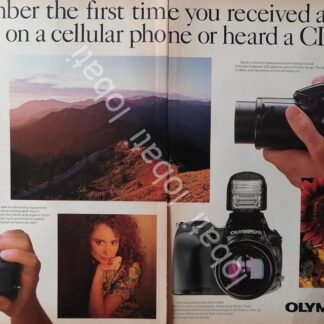 CARTEL ANTIGUO ORIGINAL DE CAMARAS FOTOGRAFICAS OLIMPUS IS1 1990 /463