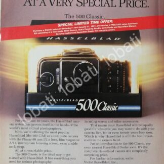CARTEL ANTIGUO ORIGINAL DE CAMARAS FOTOGRAFICAS HASSELBLAD 500 CLASSIC 1960s /460