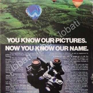 CARTEL ANTIGUO ORIGINAL DE CAMARAS FOTOGRAFICAS OLIMPUS 1970s /458