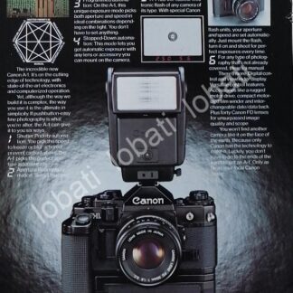 CARTEL ANTIGUO ORIGINAL DE CAMARAS CANON A1 1970s /446