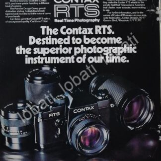 CARTEL ANTIGUO ORIGINAL DE CAMARAS CONTAX RTS 1970s /443