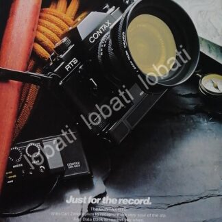CARTEL ANTIGUO ORIGINAL DE CAMARAS CONTAX RTS 1970s /442