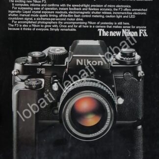 CARTEL ANTIGUO ORIGINAL DE CAMARAS FOTOGRAFICAS NIKON F3 1970s /437