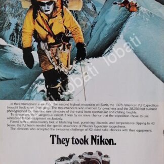 CARTEL ANTIGUO ORIGINAL DE CAMARAS FOTOGRAFICAS NIKON FE 1979 /433