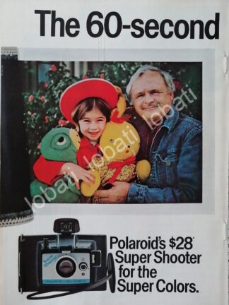 CARTEL ANTIGUO ORIGINAL DE CAMARAS FOTOGRAFICAS POLAROID SUPER SHOOTER 1979 /432