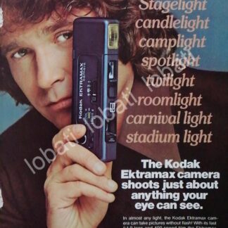 CARTEL ANTIGUO ORIGINAL DE MICHAEL LANDON Y CAMARAS KODAK EKTRAMAX 1979 /415 FEP