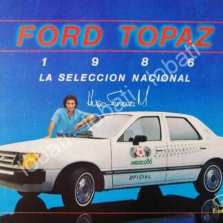 CARTEL ANTIGUO ORIGINAL DE PUBLICIDAD RETRO Y EL FUTBOLISTA HUGO SANCHEZ 90s /FEP