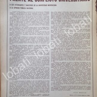 CARTEL ANTIGUO ORIGINAL DE PARTIDO POPULAR SOCIALISTA Y LA UNAM. 1963