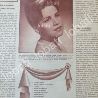 CARTEL ANTIGUO ORIGINAL DE BODA DE GLADYS ROSALES HOOVER 1963