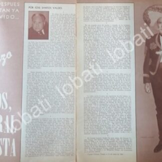 CARTEL ANTIGUO ORIGINAL DE GRAL. LORENZO AVALOS PUENTES 1960 /MILITARIA