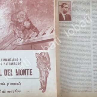 CARTEL ANTIGUO ORIGINAL DE EL REAL DEL MONTE 1965 / ALBERTO DOMINGO G.