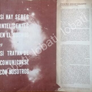 CARTEL ANTIGUO ORIGINAL DE SOBRE EXTRATERRESTRES, DE GENNADIY SHOLOMITSKI 1976