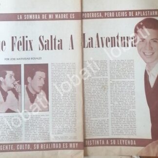 CARTEL ANTIGUO ORIGINAL DE ENTREVISTA A ENRIQUE ALVAREZ FELIX 1970s FEP