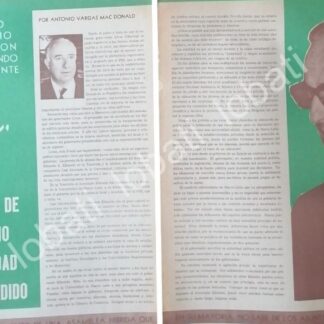 CARTEL ANTIGUO ORIGINAL DE U.A.N.L Y EDUARDO ELILZONDO /POR VARGAS MCDONALD