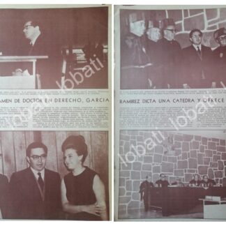 CARTEL ANTIGUO ORIGINAL DE SERGIO GARCIA RAMIREZ , EXAMEN DOCTORADO 1971