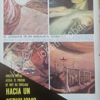 CARTEL ANTIGUO ORIGINAL DE CRITICA DEL PINTOR MARIO OROZCO RIVERA 1967