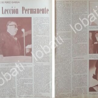 CARTEL ANTIGUO ORIGINAL DE INFORME DE ALFONSO PEREZ GASGA, OAXACA 1962 /PLT