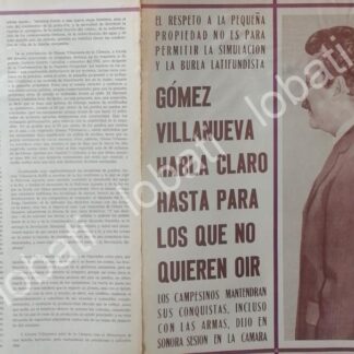 CARTEL ANTIGUO ORIGINAL DE AUGUSTO GOMEZ VILLANUEVA HABLA 1972