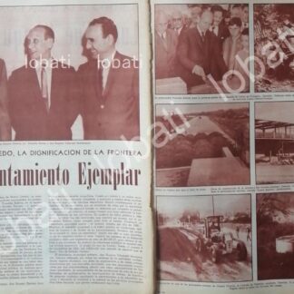 CARTEL ANTIGUO ORIGINAL DE OBRAS DE PRAXEDIS BALBOA EN TAMAULIPAS 1966