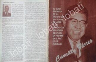 CARTEL ANTIGUO ORIGINAL DE ANTONIO CARRILLO FLORES 1966 PLT