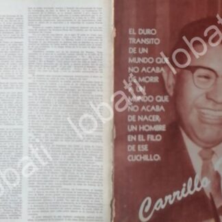 CARTEL ANTIGUO ORIGINAL DE ANTONIO CARRILLO FLORES 1966 PLT