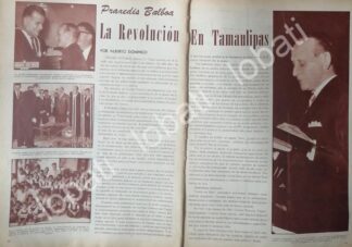 CARTEL ANTIGUO ORIGINAL DE OBRAS DE PRAXEDIS BALBOA. TAMAULIPAS 1964 /PLT
