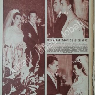 CARTEL ANTIGUO ORIGINAL DE BODA DE CARLOTA ALVAREZ RIVERO. MAY 1967