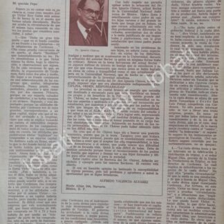 CARTEL ANTIGUO ORIGINAL DE DEFENSA DE IGNACIO CHAVEZ SANCHEZ 1964 UNAM