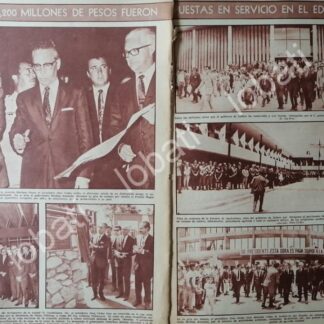 CARTEL ANTIGUO ORIGINAL DE INAUGURAN OBRAS EN JALISCO POR PRESIDENTE 1968