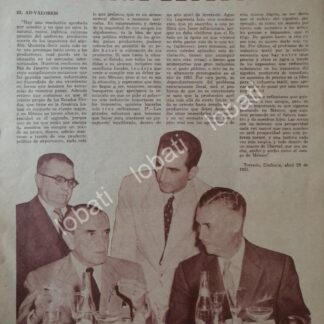 CARTEL ANTIGUO ORIGINAL DE ALGODONEROS DE TORREON Y RUIZ RUIZ CORTINES