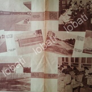 CARTEL ANTIGUO ORIGINAL DE OBRAS Y MEJORAS EN MATAMOROS DE 1955