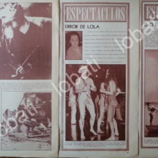 CARTEL ANTIGUO ORIGINAL DE DOLORES DEL RIO 1950s NOTAS