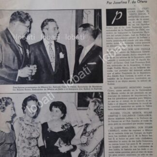 CARTEL ANTIGUO ORIGINAL DE ANTONIO CARRILLO FLORES Y OTROS 1950s