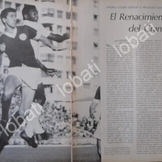 CARTEL ANTIGUO ORIGINAL DE EL FUTBOLISTA PELE RENACE 1969