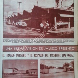 CARTEL ANTIGUO ORIGINAL DE NUEVO MERCADO TAMAZULA ETC JALILSCO 67